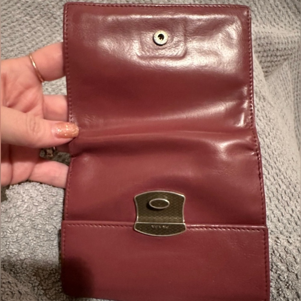 Prada Vintage Burgundy Leather Wallet - Picture 2 of 13